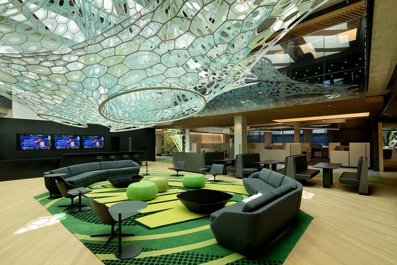 Un regard à l'intérieur du bâtiment Serena Williams au siège mondial de Nike