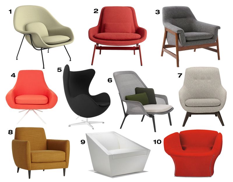10 fauteuils modernes et confortables