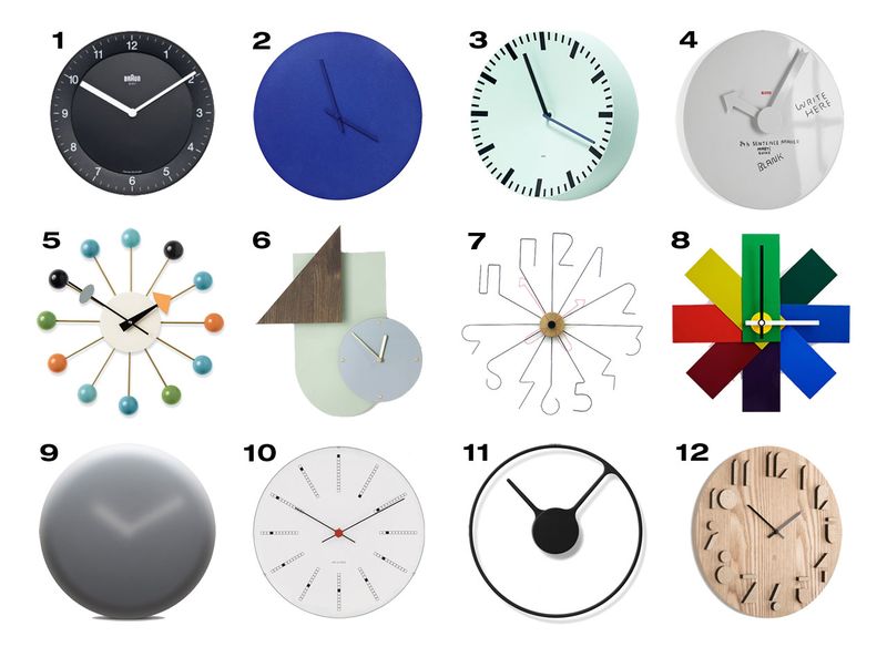 12 horloges murales modernes