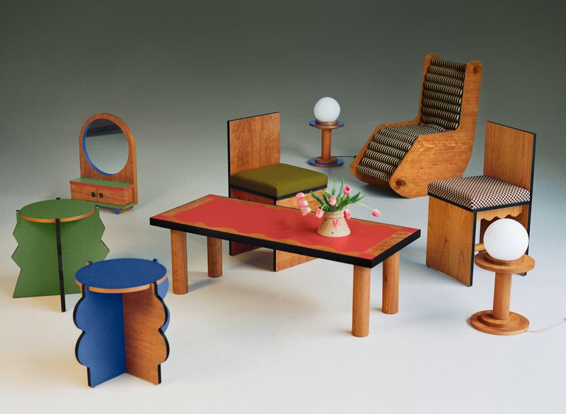 Les débuts de meubles d'Adi Goodrich regorgent de détails joyeux et fantaisistes