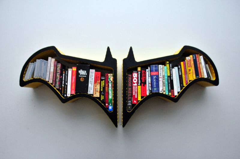 Bibliothèque en forme de chauve-souris Batman