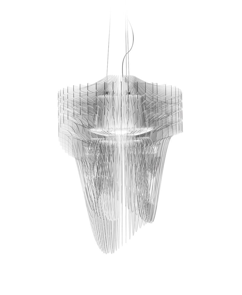 Une lumière dynamique et transparente par Zaha Hadid pour Slamp