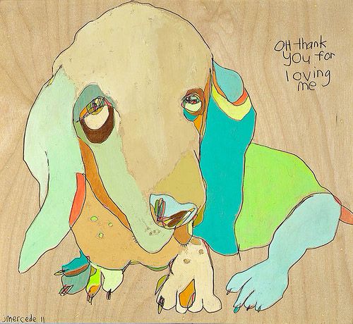 Peintures de chiens colorées par Jennifer Mercede