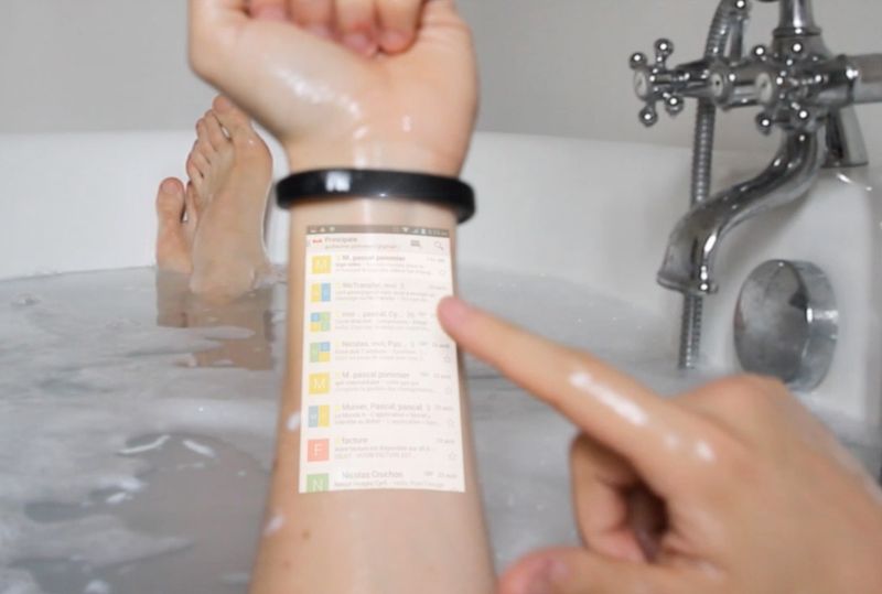 Le bracelet Cicret transforme la peau en écran tactile
